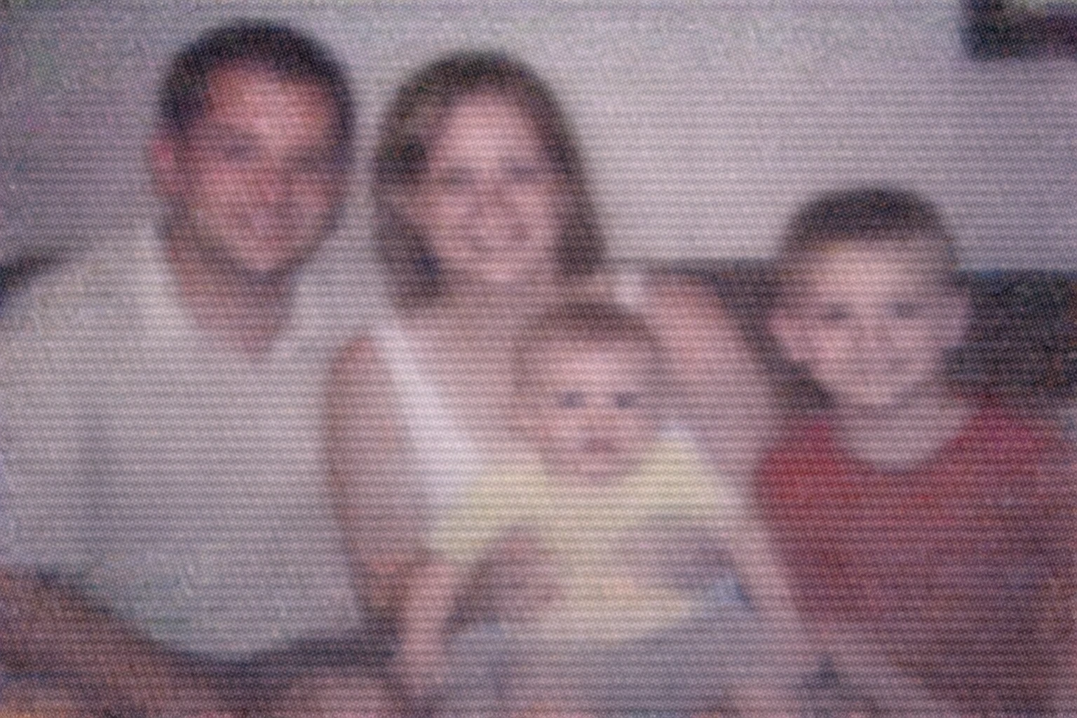 Blurry, low resolution old photo with noise