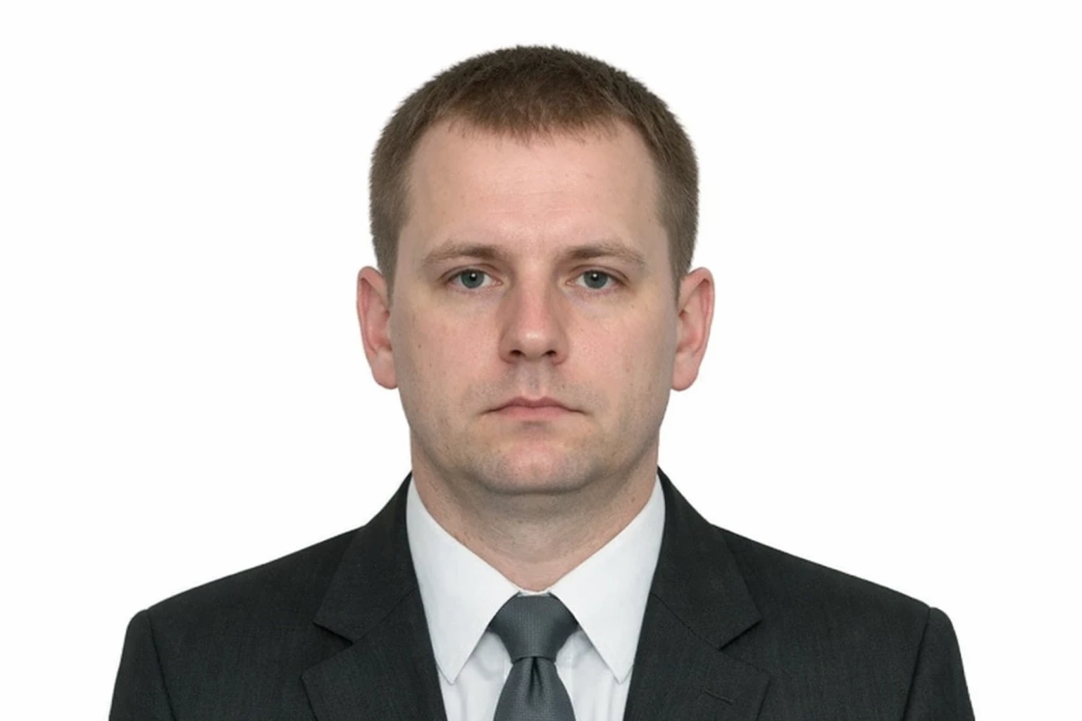 Stiff and boring standard ID photo