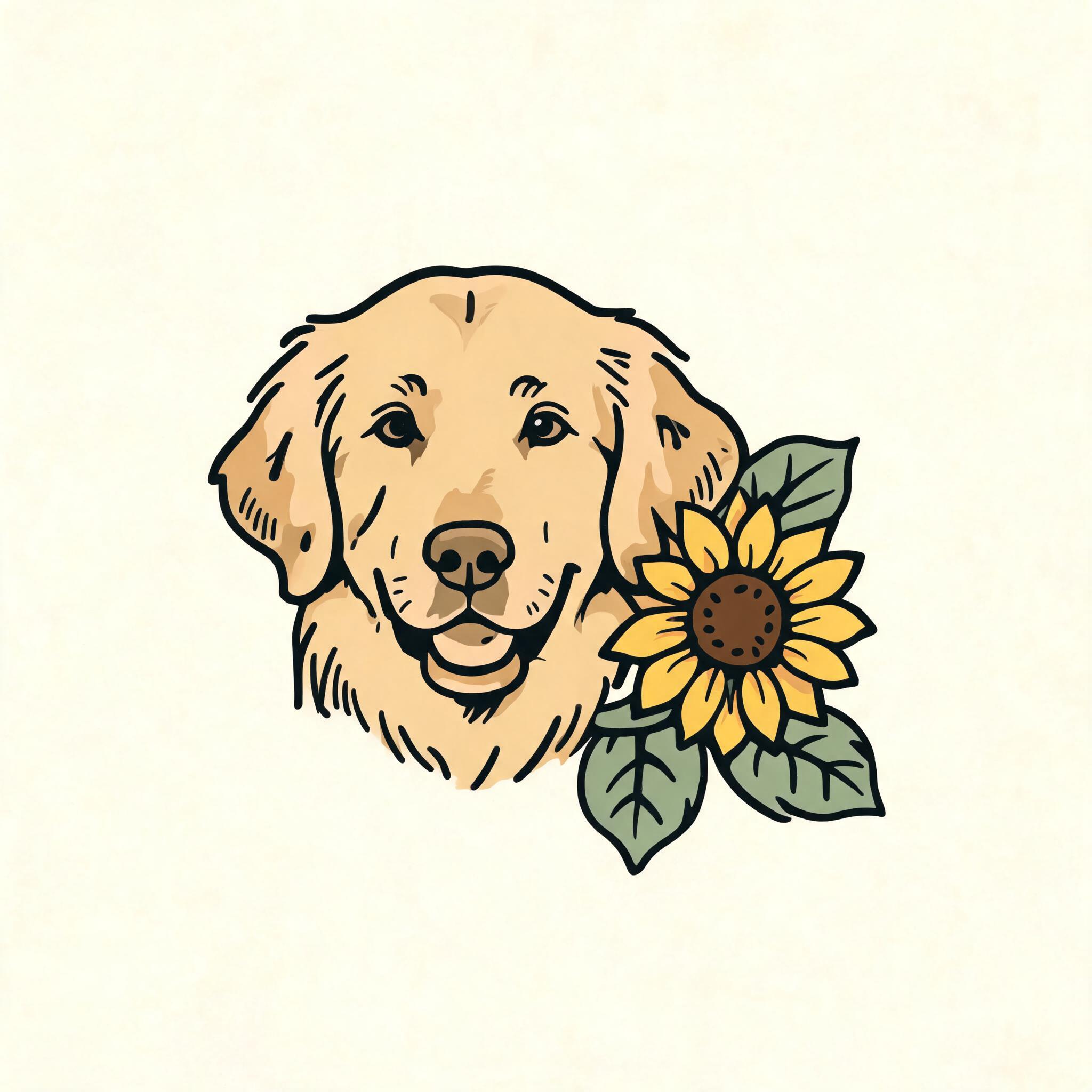 金毛寻回犬纪念图