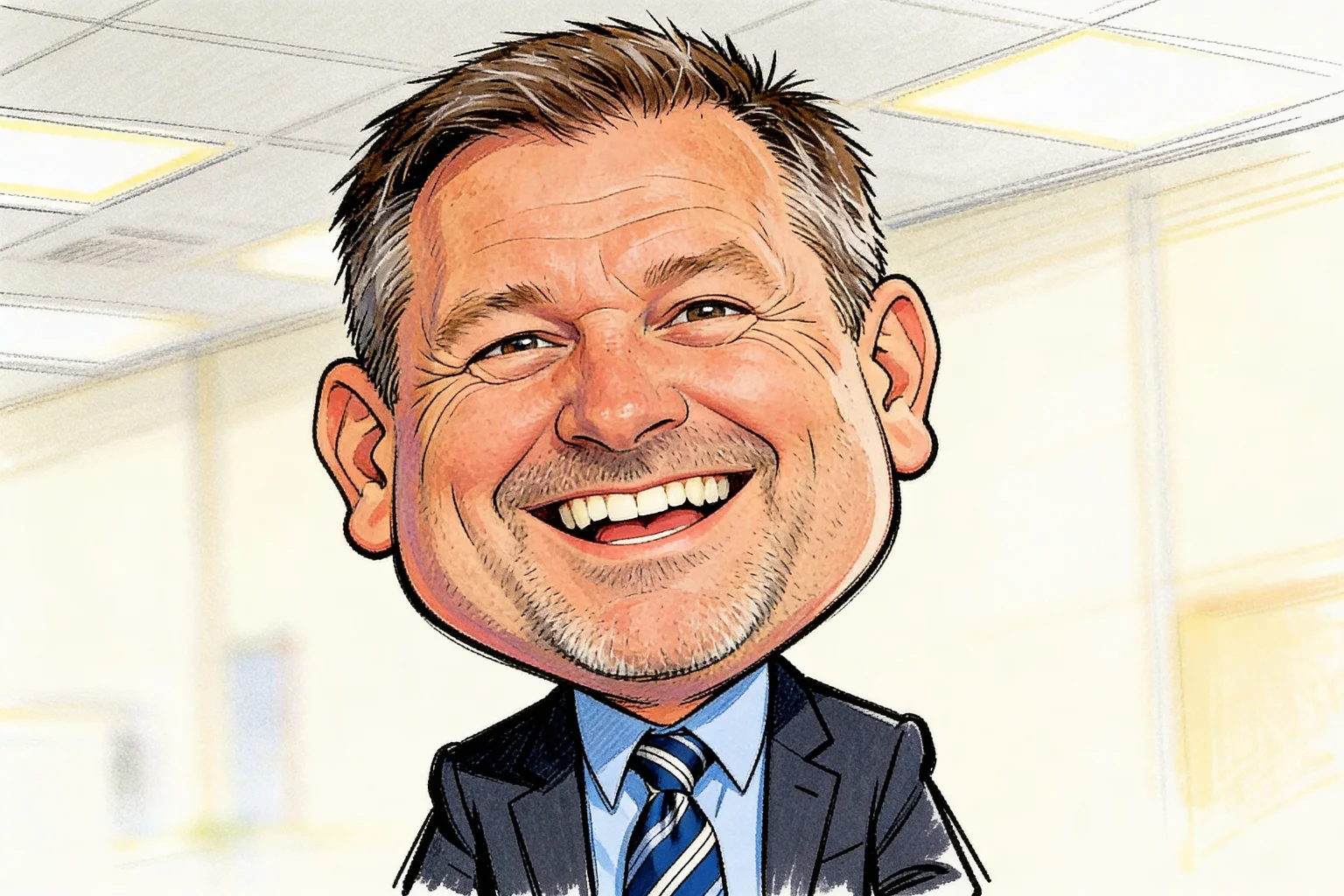 Funny Exaggerated Caricature