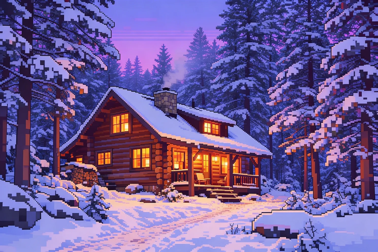 Minecraft Style Landscape