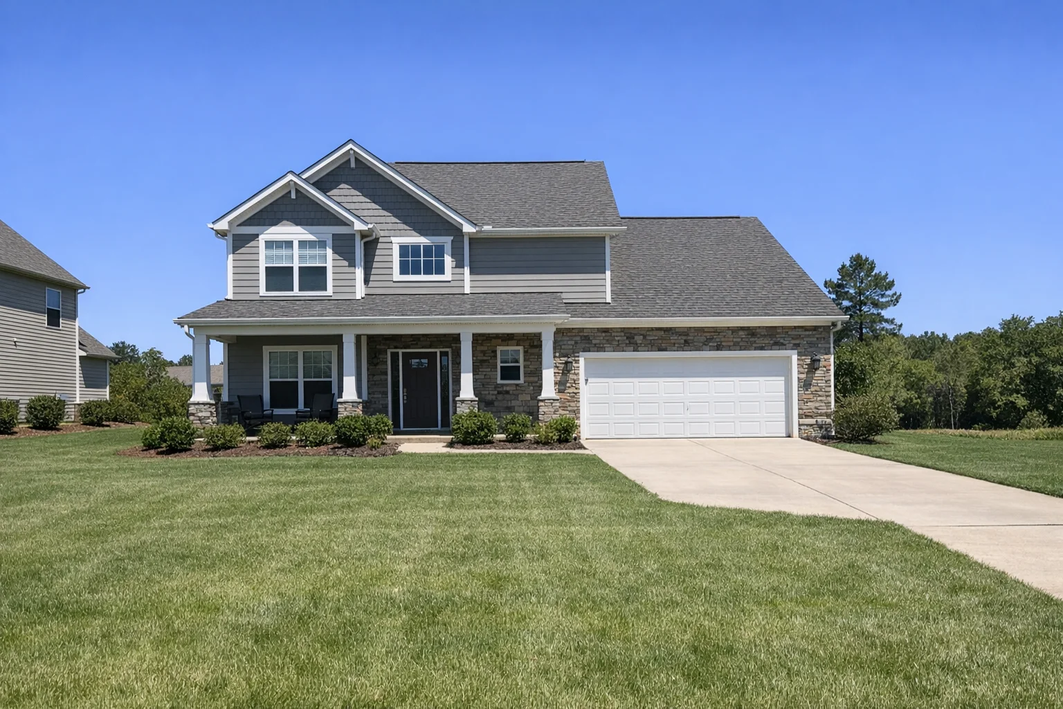 Standard landscape photo before oil painting transformation