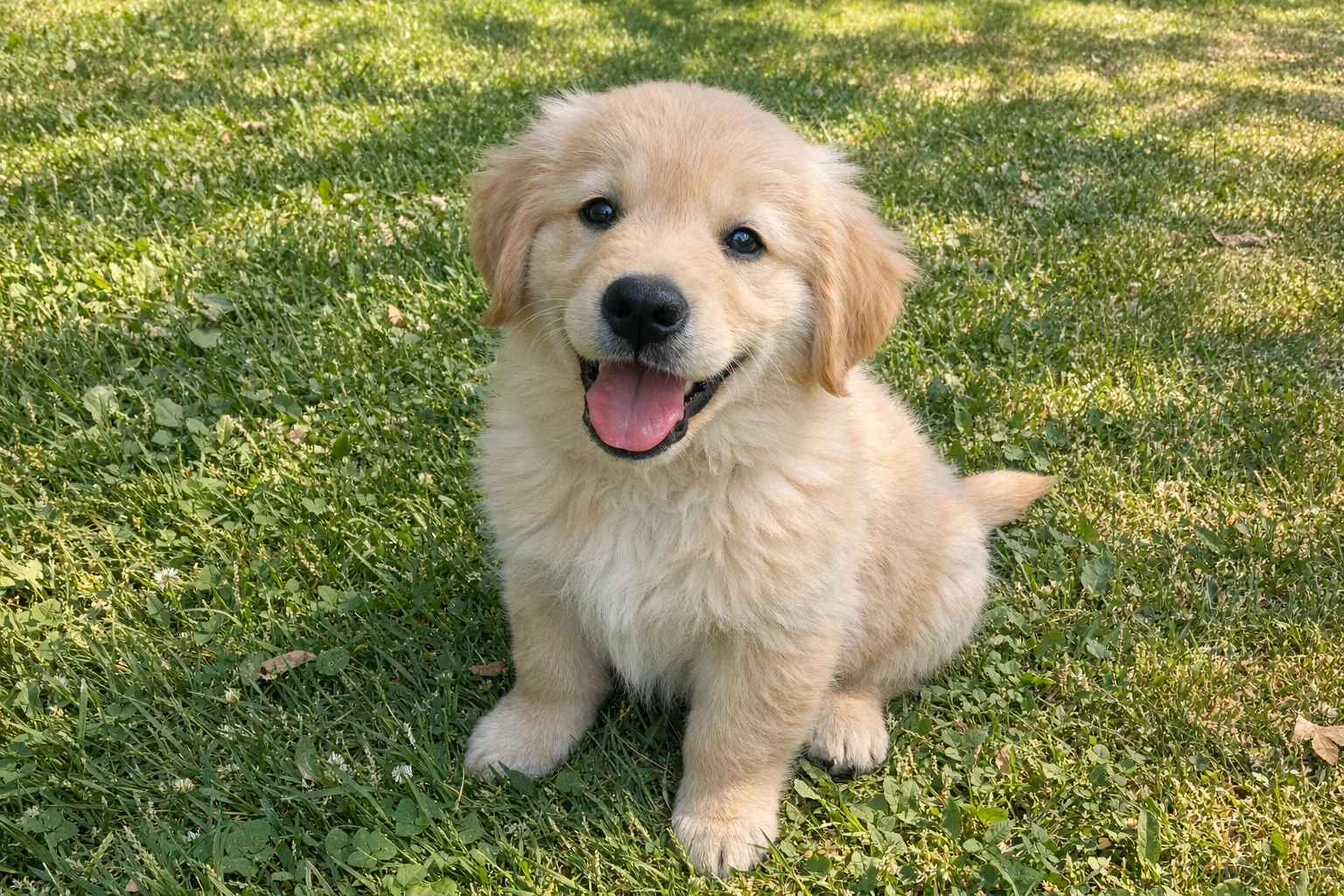Golden retriever puppy photo