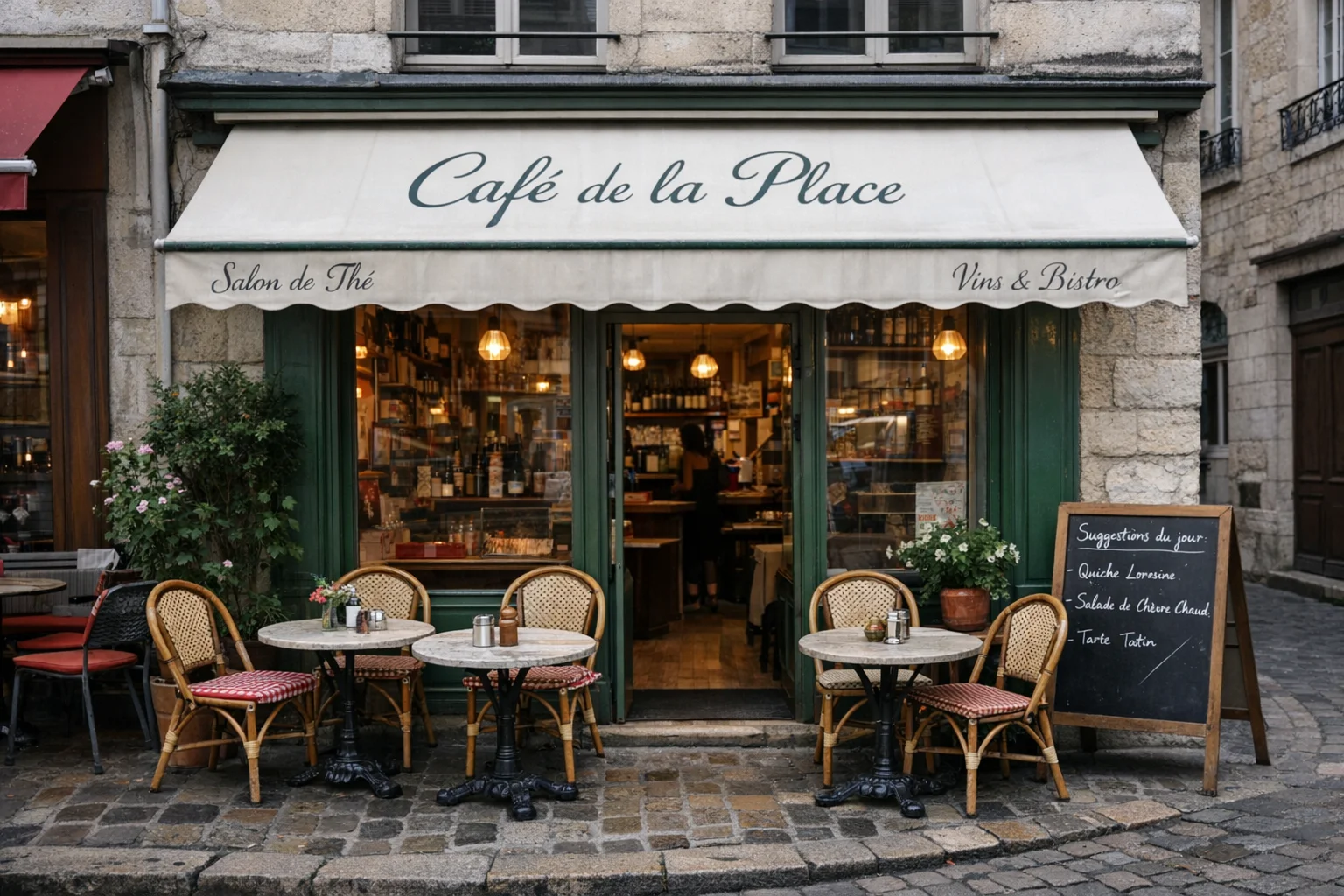 Cafe storefront input