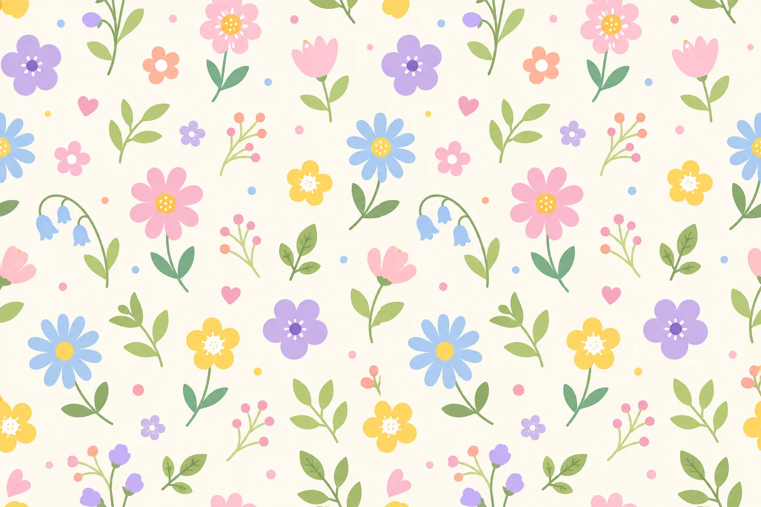 Seamless floral pattern vector style