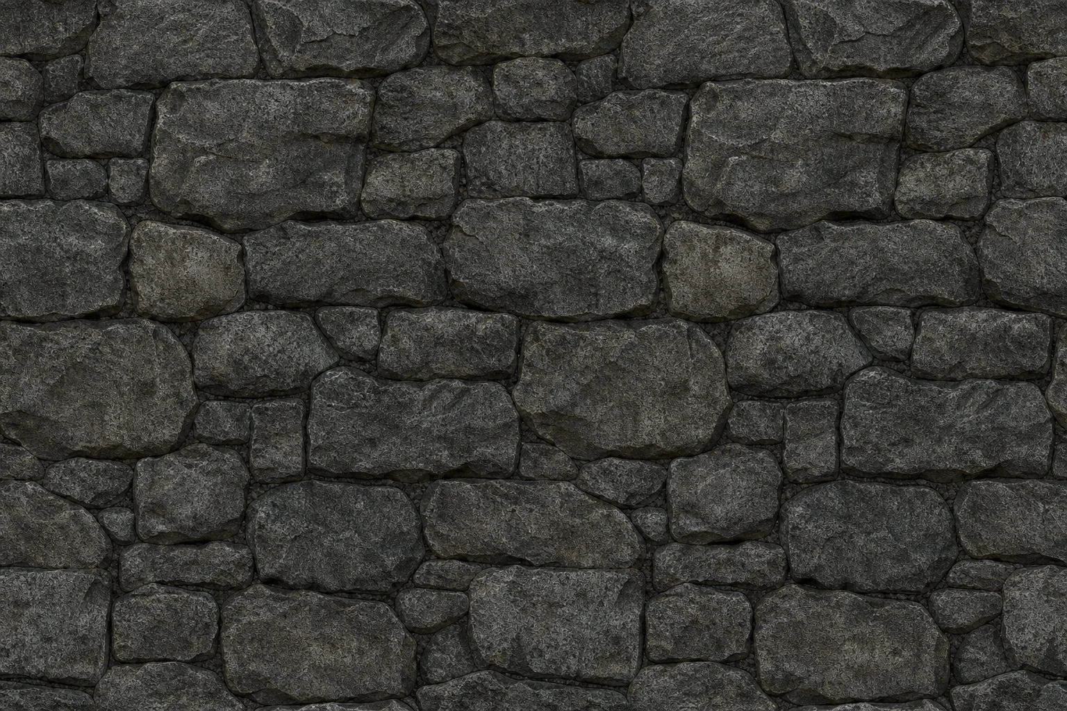 Seamless stone wall texture for 3D rendering